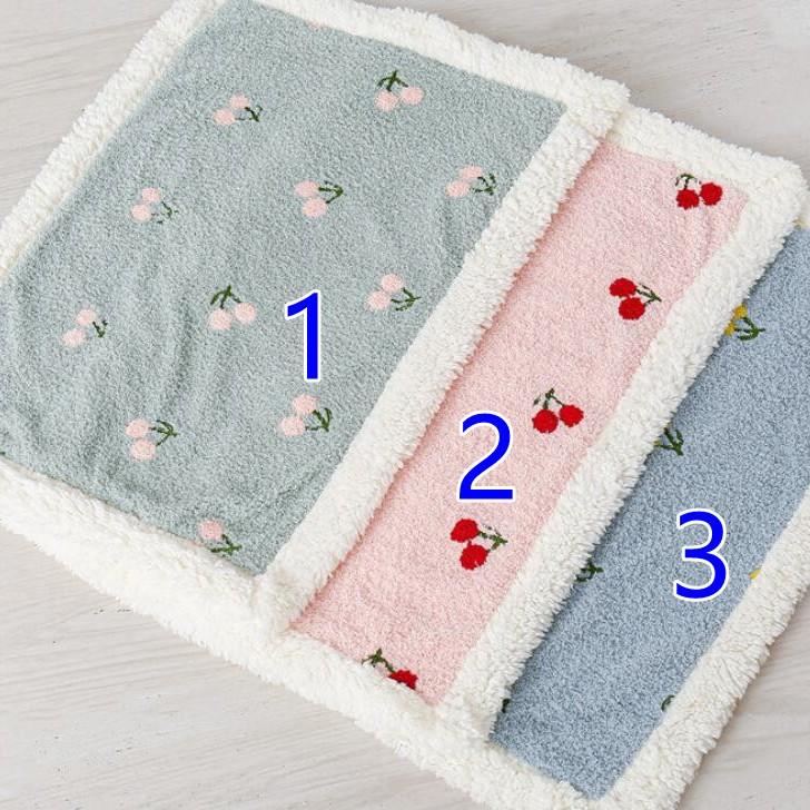 【M・Lサイズ】超可愛い! 犬用品 オールシーズン 秋冬 中型犬 小型犬 さくらんぼ ブランケット 犬用毛布 暖かい ふわふわ 柔らかい パステルカラー |  | 07