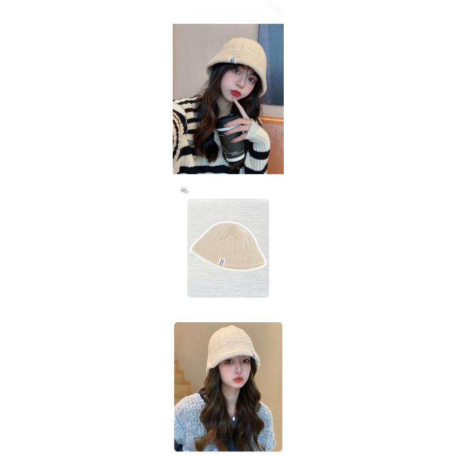 【売り尽くし】ニット帽 小顔 シンプルデザイン バケットハット ニットキャップ 韓国 ストリート つば広 レディース ユニセックス おしゃれ【z095】 |  | 03