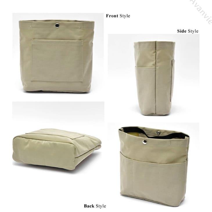 バッグインバッグ 縦型 取っ手付き ミニバッグ 軽い 仕分け 大きめ 自立 整理 快適 トート用収納【z138】 |  | 09