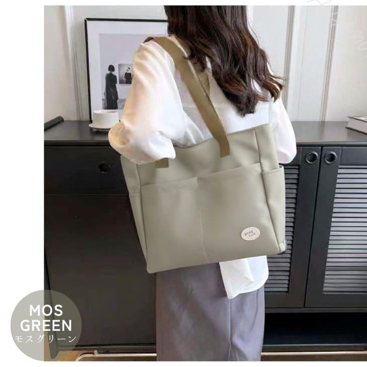 トートバッグ ユニセックス 大容量 サイドポケット付き 通勤 通学 カジュアル おしゃれ シンプル【z156】 |  | 13