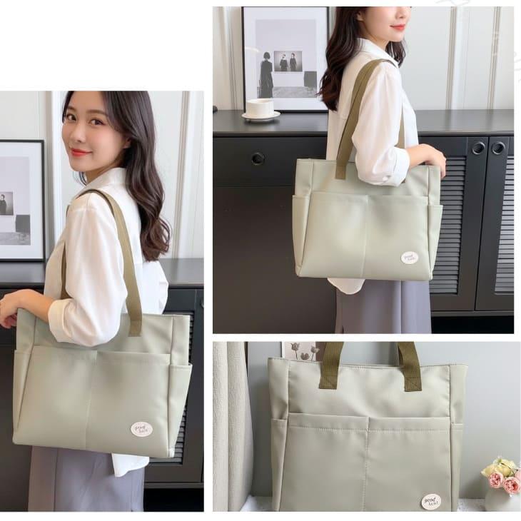 トートバッグ ユニセックス 大容量 サイドポケット付き 通勤 通学 カジュアル おしゃれ シンプル【z156】 |  | 14