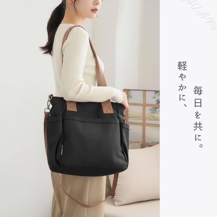 ショルダーバッグ トートバッグ ユニセックス キャンバス地 大容量 サイドポケット付きショルダー紐 収納力抜群 通勤 通学 カジュアル【z157】 |  | 04