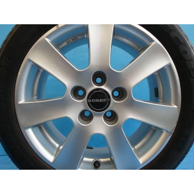 中古 15インチ タイヤ\u0026ホイール 4本セット ＢＯＲＢＥＴ ブリヂストン エコピア 185/55 R15 加須店