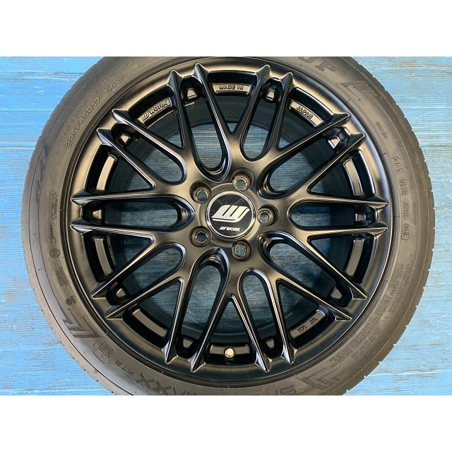 WORK 中古 17インチ タイヤ&ホイール 4本セット ワークインポート 