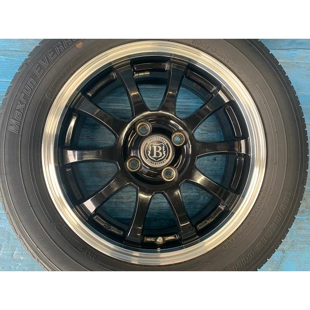 中古 15インチ タイヤ&ホイール 4本セット レアマイスター BRANDLE