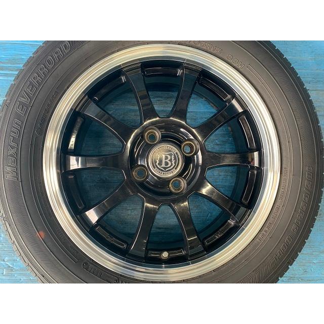 中古 15インチ タイヤ&ホイール 4本セット レアマイスター BRANDLE