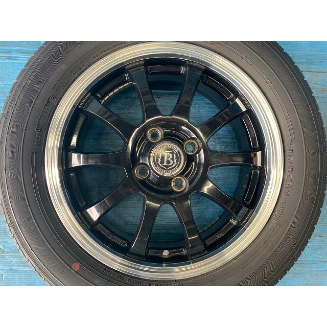 中古 15インチ タイヤ&ホイール 4本セット レアマイスター BRANDLE