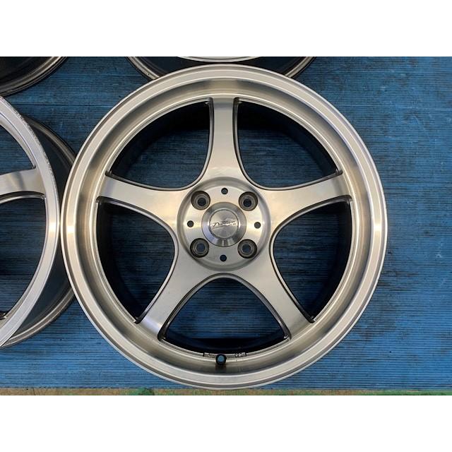 5ZIGEN 中古 17インチ ホイール 4本セット プロレーサーFN01R-Ca 軽 