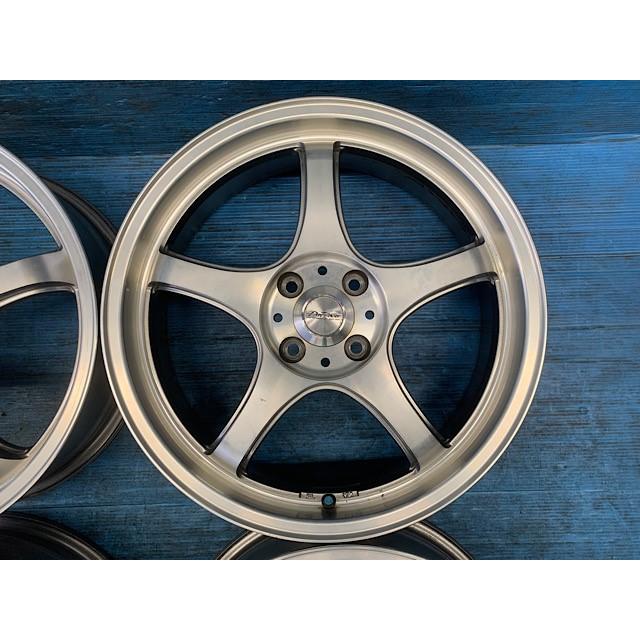 5ZIGEN 中古 17インチ ホイール 4本セット プロレーサーFN01R-Ca 軽 