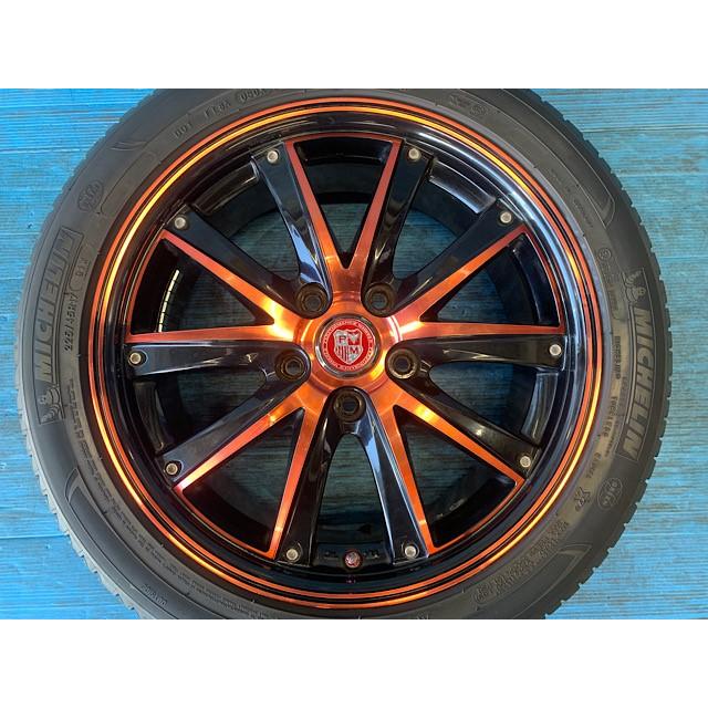 LEHRMEISTER 中古 17インチ タイヤ&ホイール 4本セット レアマイスター 