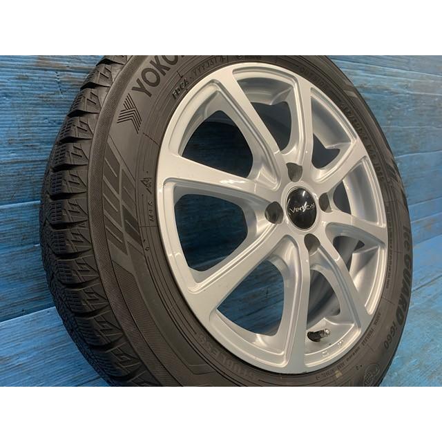 中古 15インチ スタッドレスタイヤ&ホイール 4本セット Vertical 