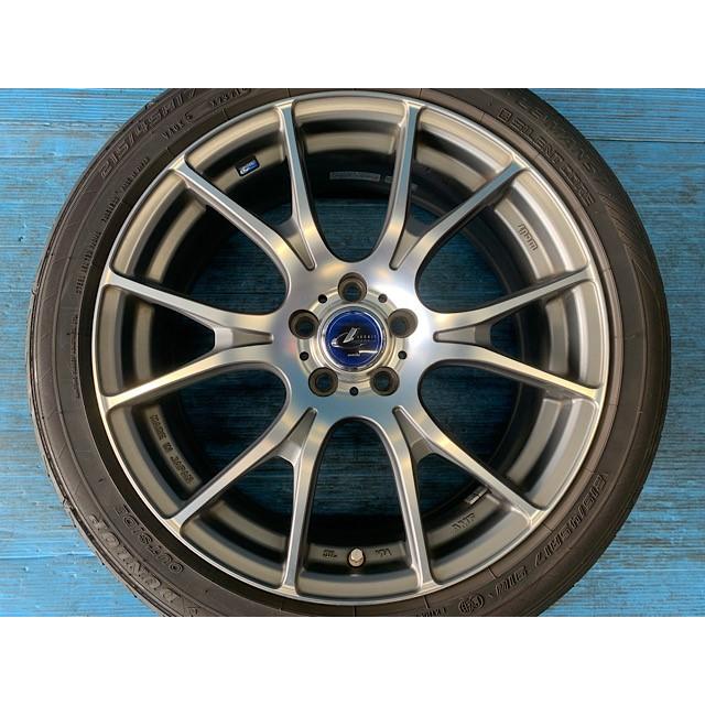 weds LEONIS NAVIA02 & 25年215 45 R17 ヨコハマPRACTIVA タイヤホイールセット 50プリウス  ウィッシュ等にも WEDS（ウェッズ） 中古 17インチ タイヤ&ホイール 4本セット レオニス