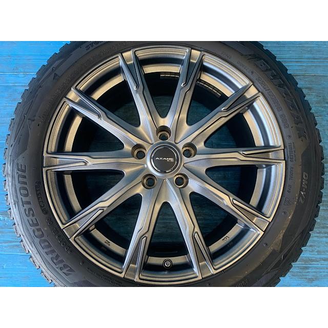 中古 18インチ スタッドレスタイヤ&ホイール 4本セット AZANE E-10 