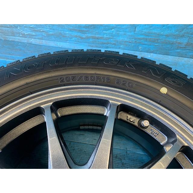 中古 16インチ スタッドレスタイヤ&ホイール 4本セット MONZA