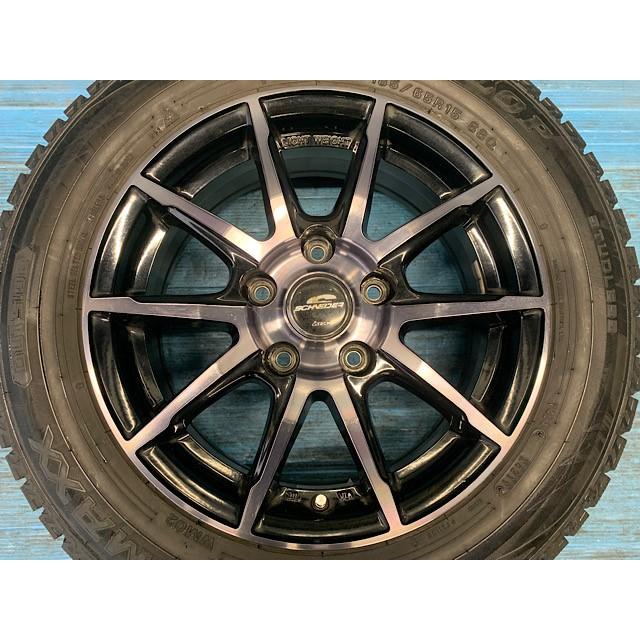 A-TECH（エーテック） 中古 15インチ スタッドレスタイヤ&ホイール 4本 
