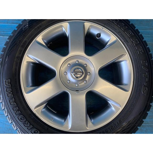 中古 17インチ スタッドレスタイヤ&ホイール 4本セット ニッサン純正  