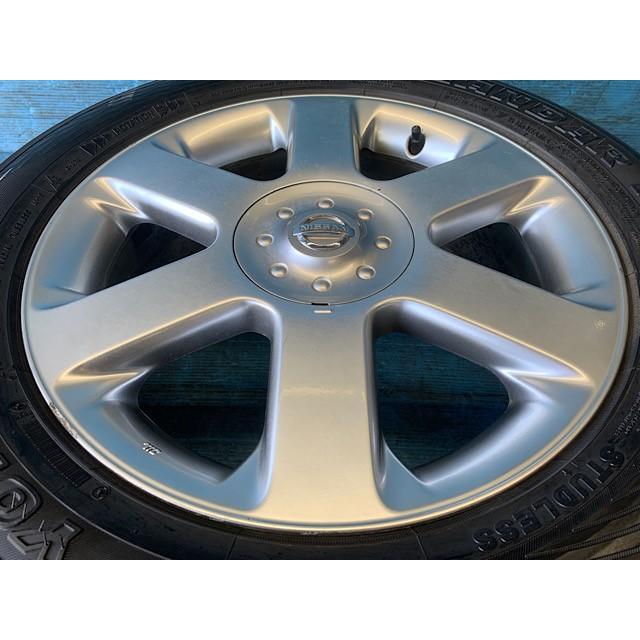 中古 17インチ スタッドレスタイヤ&ホイール 4本セット ニッサン純正  