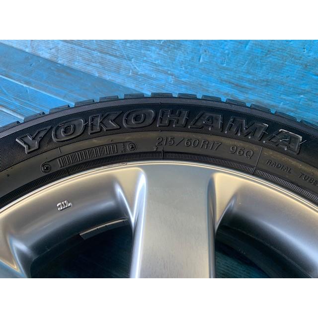 中古 17インチ スタッドレスタイヤ&ホイール 4本セット ニッサン純正  