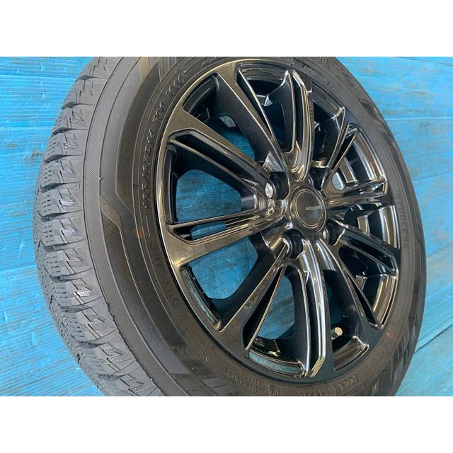 中古 14インチ スタッドレスタイヤ&ホイール 4本セット MiLLOUS DF