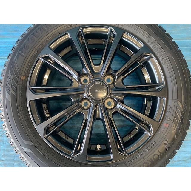 中古 14インチ スタッドレスタイヤ&ホイール 4本セット MiLLOUS DF