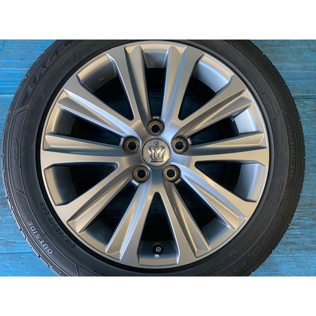 中古 17インチ タイヤ&ホイール 4本セット トヨタ純正クラウン 