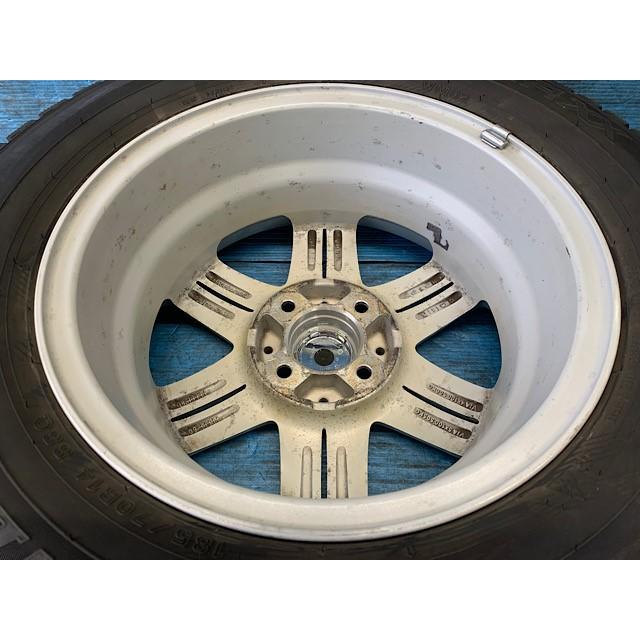中古 14インチ スタッドレスタイヤ&ホイール 4本セット T.R.G.6 