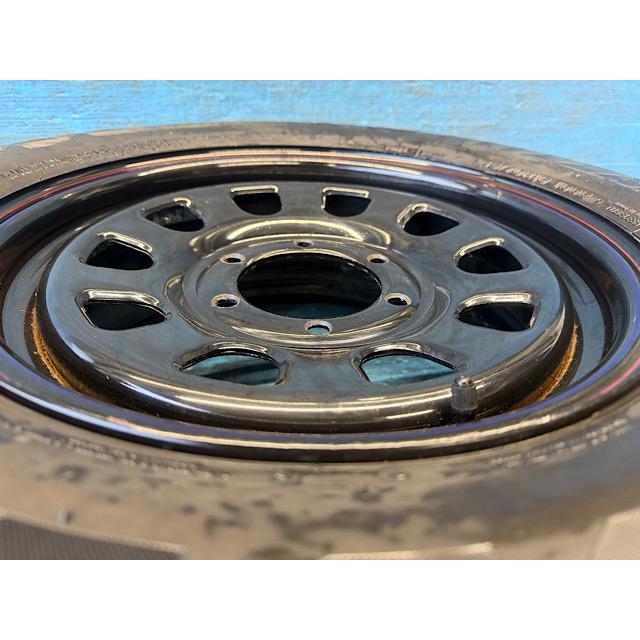 中古 16インチ スタッドレスタイヤ&ホイール 4本セット デイトナBK