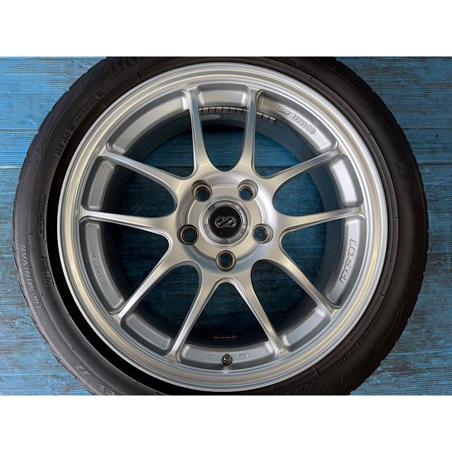 中古4本 プレイズ205/50R17 タイヤ ENKEI（エンケイ） 中古 17インチ タイヤ&ホイール 4本セット PF01