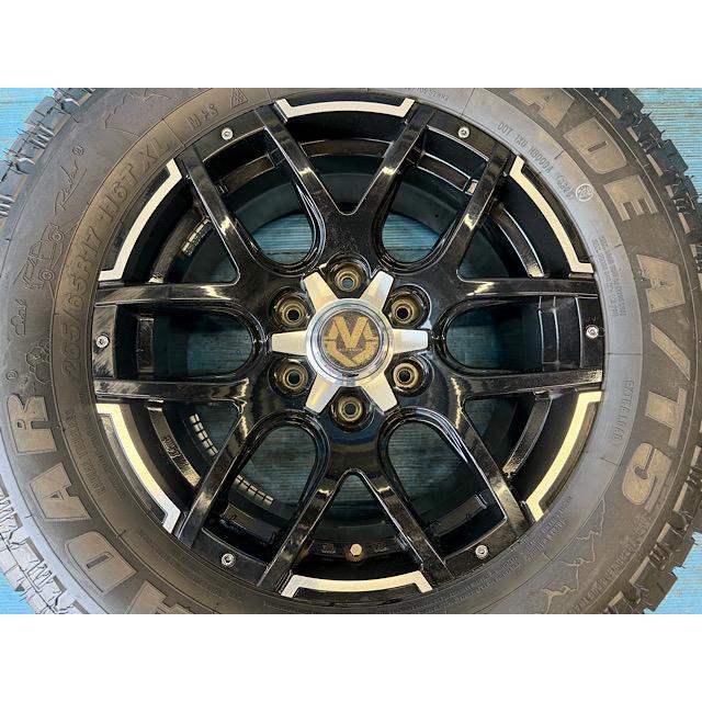 中古 17インチ タイヤ&ホイール 4本セット ウェッズ MUD VANCE04 RADAR RENEGADE A/T5 265/65R17 江戸川店の画像