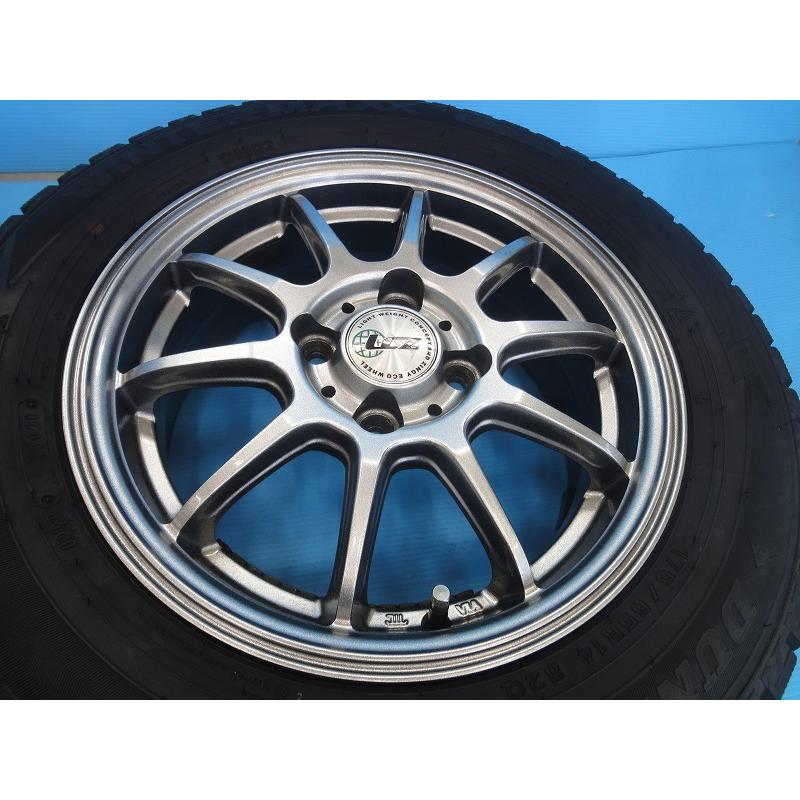 中古 スタッドレス 14インチ インターミラノ LCZ ダンロップ WM02 