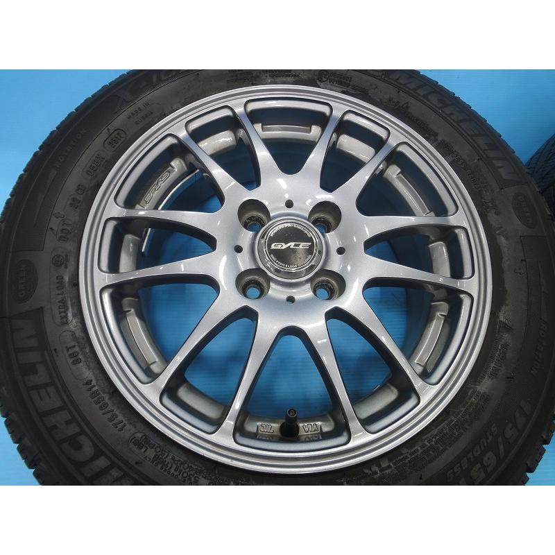 中古 スタッドレス 14インチ Weds GYLE ミシュラン XI3 タイヤ 