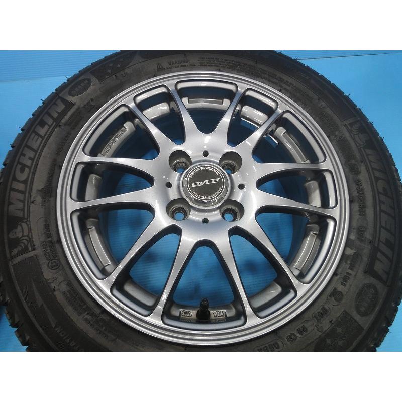 中古 スタッドレス 14インチ Weds GYLE ミシュラン XI3 タイヤ 