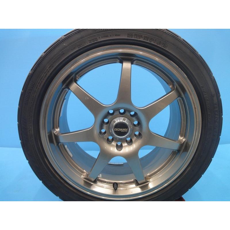 中古 17インチ ENKEI ST29 ダンロップ ディレッツァ DZ101 専用ナット