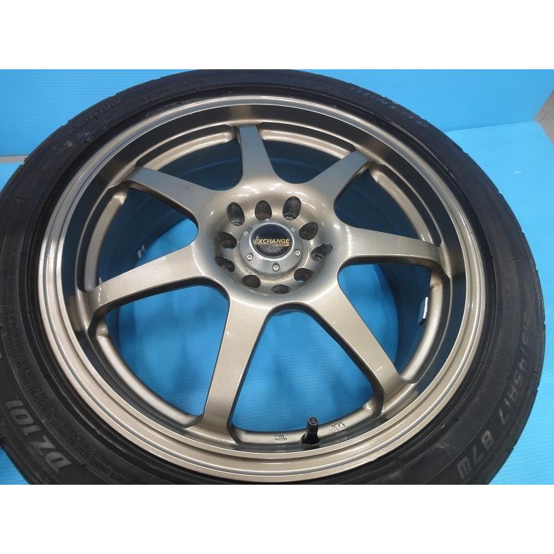 中古 17インチ ENKEI ST29 ダンロップ ディレッツァ DZ101 専用ナット