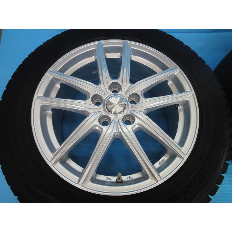 送料込み！215/60R17ブリヂストンDM-V1中古スタッドレスタイヤ 4本 中古 スタッドレス 17インチ ブリヂストン エコフォルム ブリザック DM