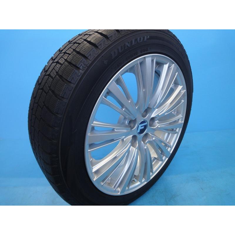 中古 スタッドレス 19インチ F シルバー ダンロップ WM02 タイヤ 