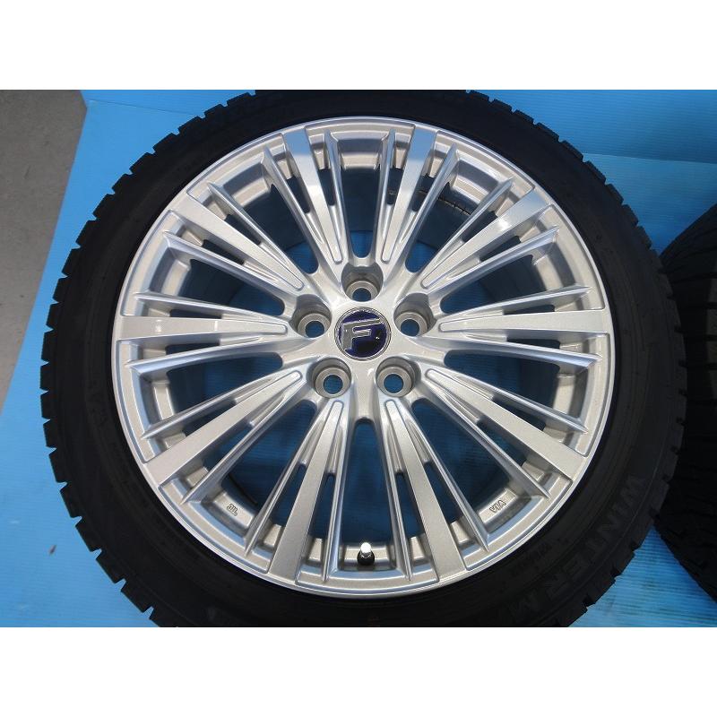 中古 スタッドレス 19インチ F シルバー ダンロップ WM02 タイヤ 
