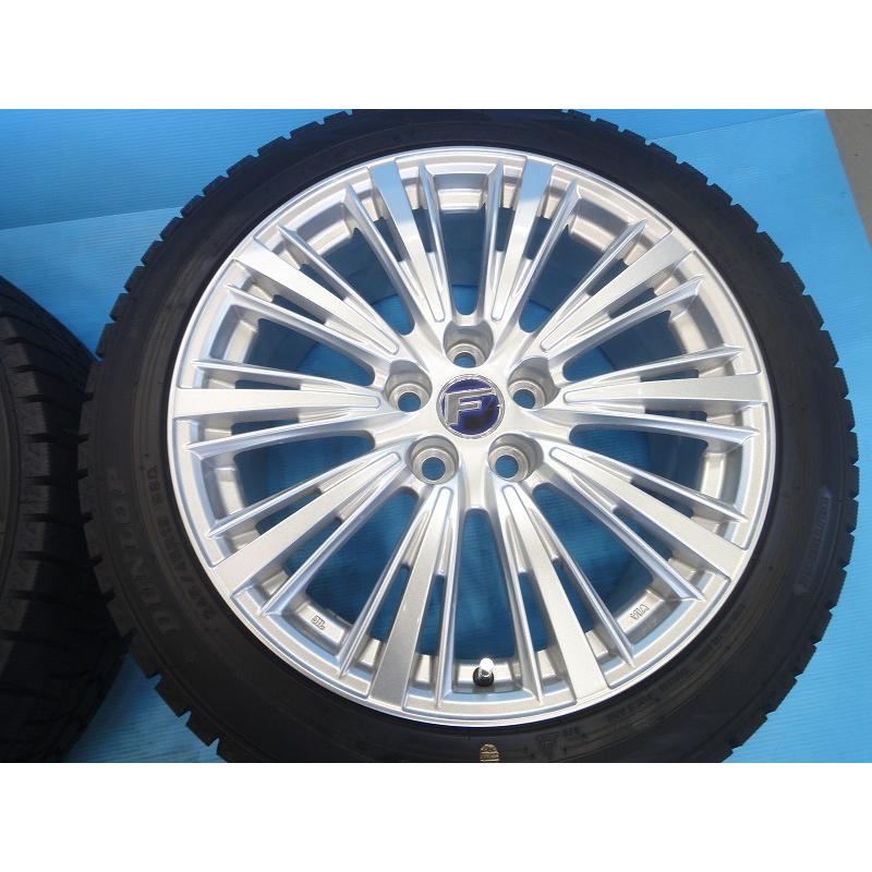 中古 スタッドレス 19インチ F シルバー ダンロップ WM02 タイヤ 