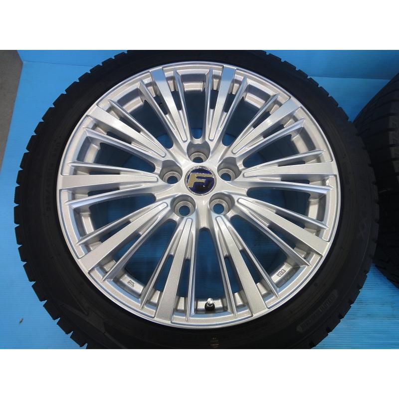 中古 スタッドレス 19インチ F シルバー ダンロップ WM02 タイヤ 
