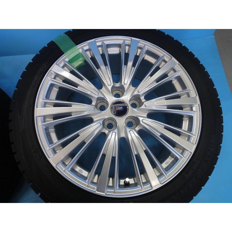 中古 スタッドレス 19インチ F シルバー ダンロップ WM02 タイヤ 
