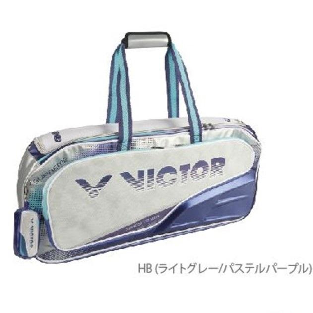 VICTOR PINK ラケットバッグ VICTOR VICTOR BR9615 HB（ライトグレー／パステルパープル