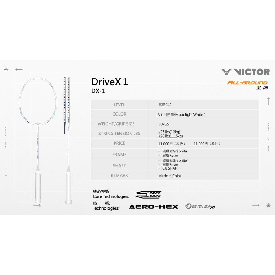 VICTOR VICTOR DX-1 / ビクター ドライブX1 / バドミントンラケット