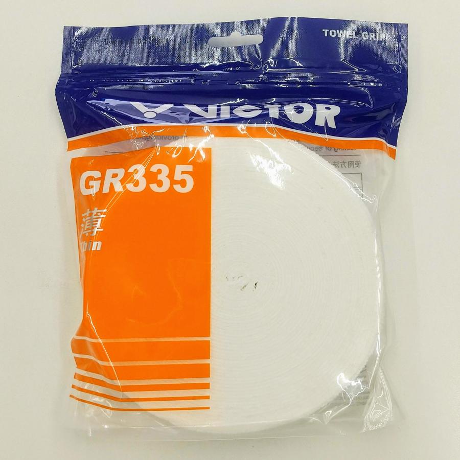 VICTOR VICTOR GR335 Aホワイト / ビクター タオルグリップ 薄 10m