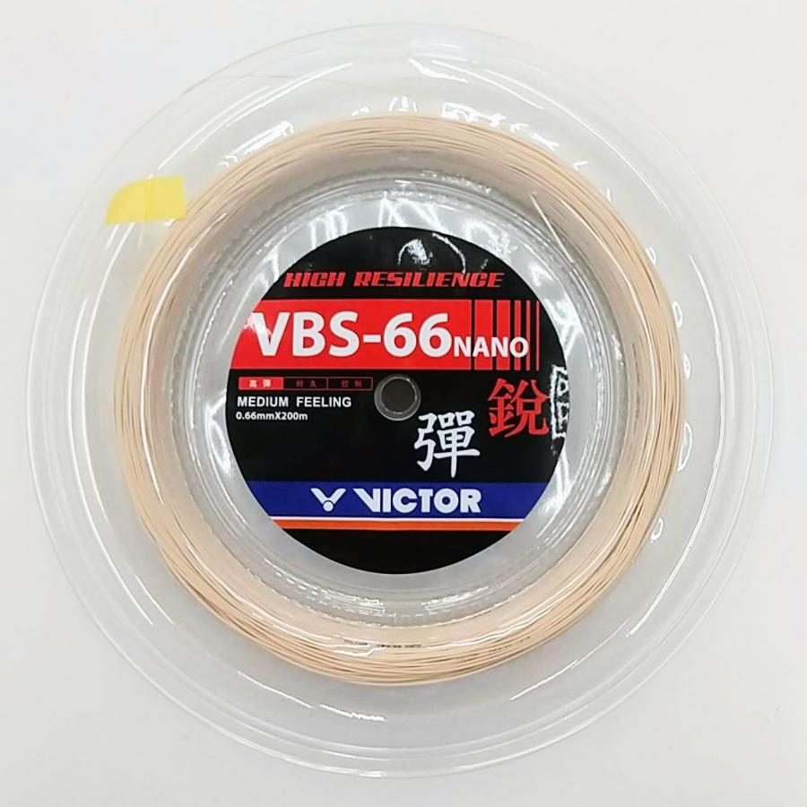 VICTORバドミントンガットVBS-66N200m 12500最低価額です VICTOR(スポーツ) VICTOR VBS-66N RL / ビクター 0.66mm 200m