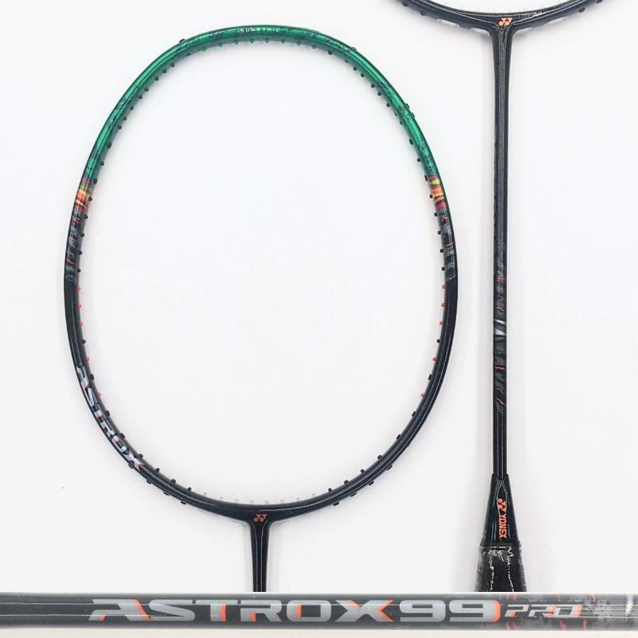 バドミントンラケット 3AX99-P 3U5 ブラック/グリーン　新色　格安 YONEX アストロクス 99プロ 3AX99-P 530（ブラック/グリーン