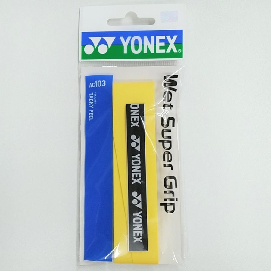 YONEX AC103 ヨネックス ウェットスーパーグリップ 1本入 ウェットタイプ 長尺対応 吸汗 グリップテープ :yonex-ac103:ガット張りの店ネットイン  - 通販 - Yahoo!ショッピング