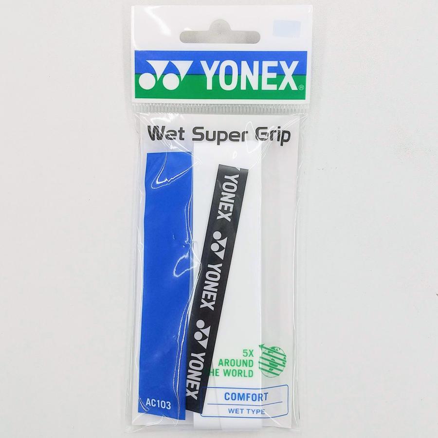 カバー付名器YONEXEZONE100L G1（ガット張り・グリップ巻き済み） YONEX（ヨネックス） YONEX AC103 ウェットスーパーグリップ 1本入
