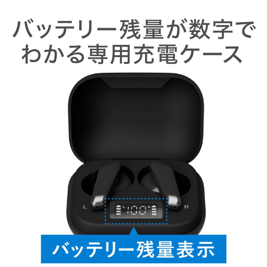 完全ワイヤレスイヤホン 指一本で何でも操作！手軽に使える グリーンハウス GH-TWSN-BK/1158/送料無料メール便 箱破棄｜netjigyoubu｜06