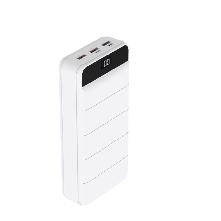 モバイルバッテリー モバイル充電器 40000ｍAh 4台同時充電 PD20W対応 超大容量 LEDライト付き HIDISC HD-GP45AQCWH/0205/送料無料｜netjigyoubu｜02