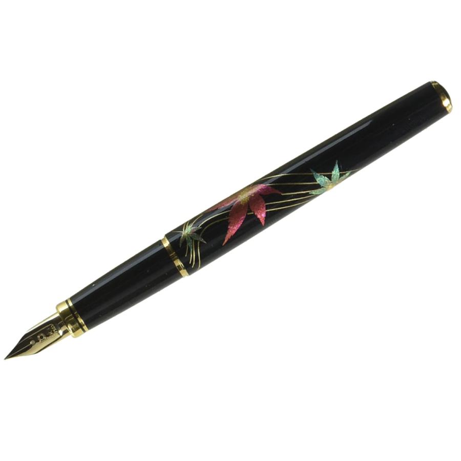 プラチナ万年筆 蒔絵万年筆 美巧コレクション 金沢箔 もみじ PTL-20000H#46-ペン先Fサイズ/4687_1